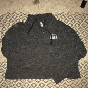 PINK cropped sweatshirt